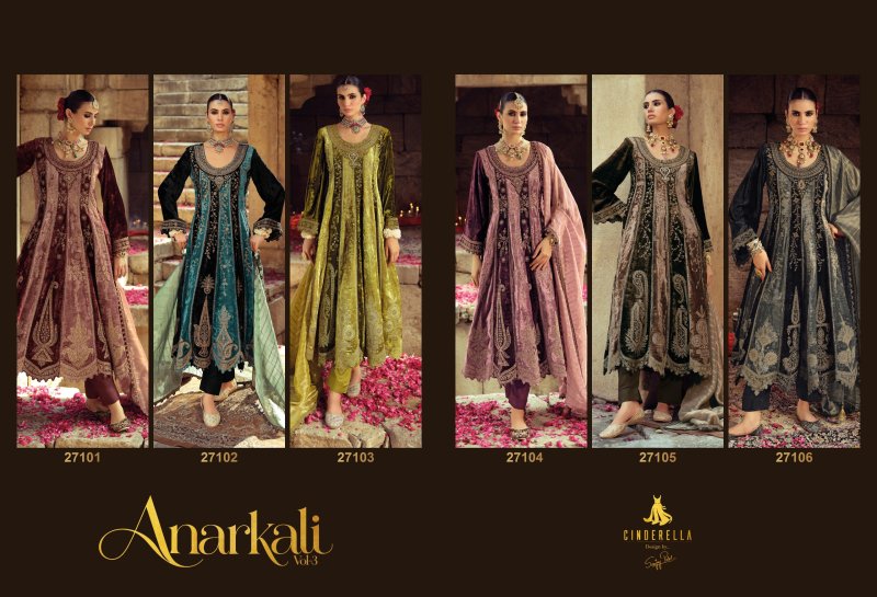 Anarkali Vol 3 By Ibiza Viscose Velvet Salwar Kameez 